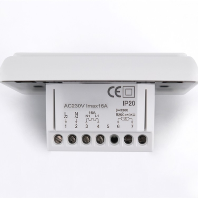 белизна 230V освещает электронный Programmable термостат контржурным светом комнаты