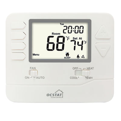 Blue Backlight Digital Thermometer Controller Wall Mount Installation User-friendly Temperature Management
