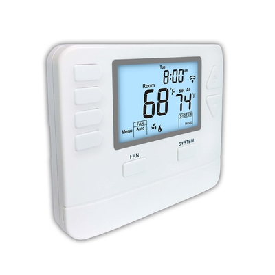 Energy-Saving Air Conditioning Thermostat System with 24VAC Or Battery Power Supply and Flame Retardance ABS