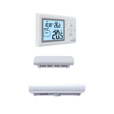 Control Temp Range 5°C-35°C Wireless Room Thermostat with Power supply 2*AAA Battery and RoHS CE ISO Certification