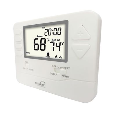 SUUWER Anti-Flammable ABS PC 7 Day Programmable Heat Pump Thermostat for HVAC System
