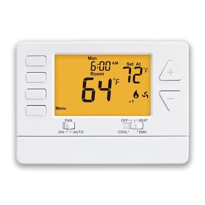 STN3021 Heat Pump 24V HVAC Riseem Thermostat 5.65 Sq.in. Display Size 1.5 Amp Load Rating All Terminals Combined