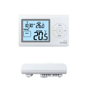 Green Backlight Color Boiler Temperature Control Thermostat White Color Electronic Temperature Regulator for Heating Process Control