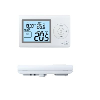 Green Backlight Color Boiler Temperature Control Thermostat White Color Electronic Temperature Regulator for Heating Process Control