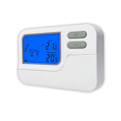Thermostat 2x AAA 15V Lithium Battery Wireless Room Thermostat 230V RF Thermostat Suitable Conventional Or Boilers Heating Control