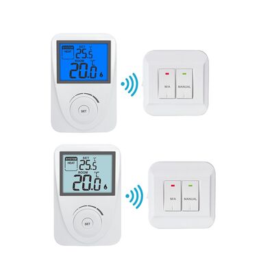 Conventional Or Boilers Wireless Room Non-programmable Heating Thermostat Featuring Standby Current Lighting Current Below 3mA and Compact Receiver Dimensions 86 X 86 X 26 Mm