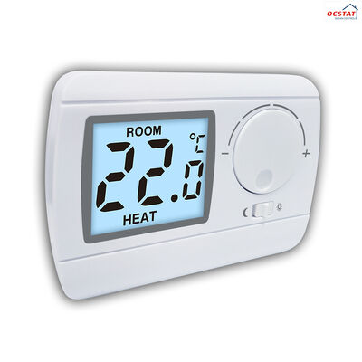 Switchable Voltage 24-230V RF Room Non-programamble Thermostat Wall-mounted White Customized Wireless Thermostat Ideal for Energy Heating Systems