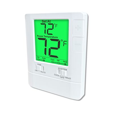 Fan Operation Mode ON Wired Temperature Controller Simple Thermostat Featuring Physical Dimensions 86mm W 125mm H 27mm D For Automation And Temperature Stability