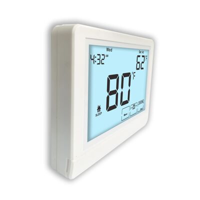 Conventional Electronic Room Thermostat with 7 Day Programming and Mounts On Wall Or Junction Box Ensuring Energy Climate Control