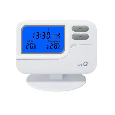 230V Anti Flammable PC ABS Wireless Boiler Programmable Heating Thermostat Featuring Temperature Ranges 0°C To 35°C In 0.1°C Increments For HVAC System Integration