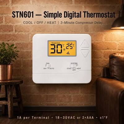 Miuputake ABS Housing Material Wired Programmable Thermostat The Ultimate Solution for Home Temperature Control