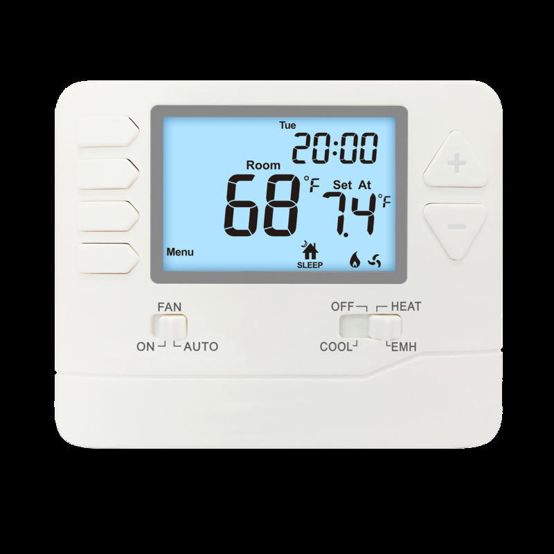 Suuwer Industrial Automation ABS Heat Pump Temperature Controller Air Conditioning Thermostat with 3.84 Sq.in. Display Size