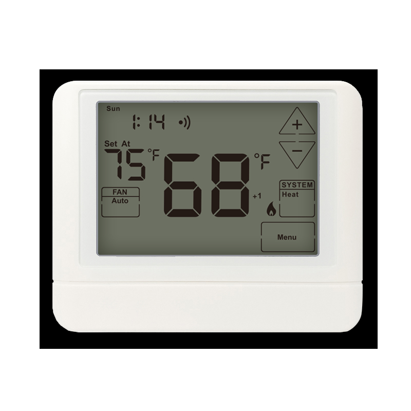 24V White Color LCD Digital 2 Heat 1 Cool Electronic Air Conditioner Room Heat Pump Thermostat STN855WHD