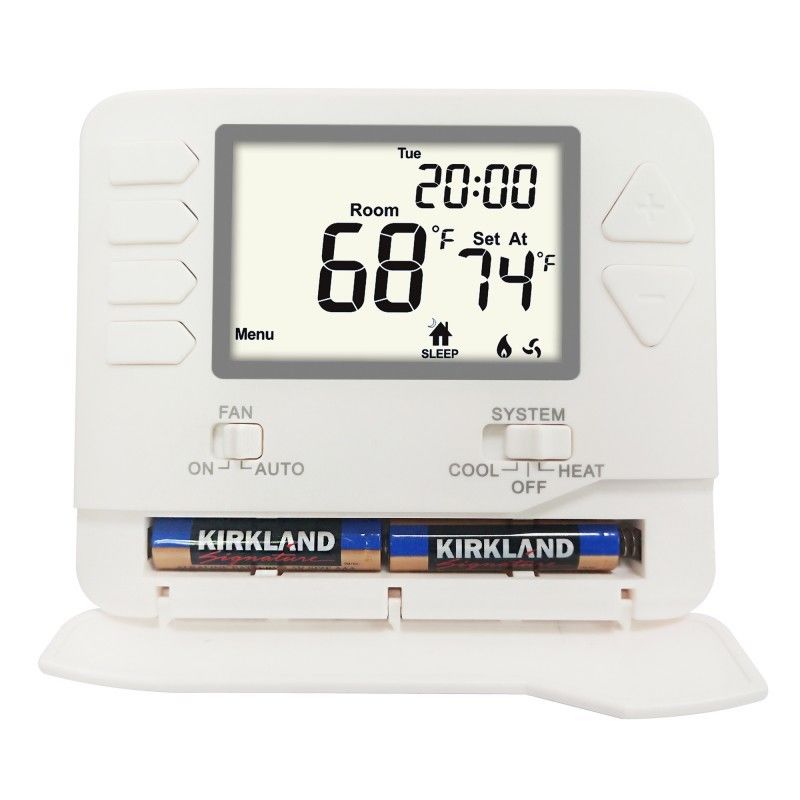 Riseem Conventional Application 1 Heat 1 Cool Wired programmable thermostat featuring temperature control ranges 44°F to 90°F ideal for precise HVAC management