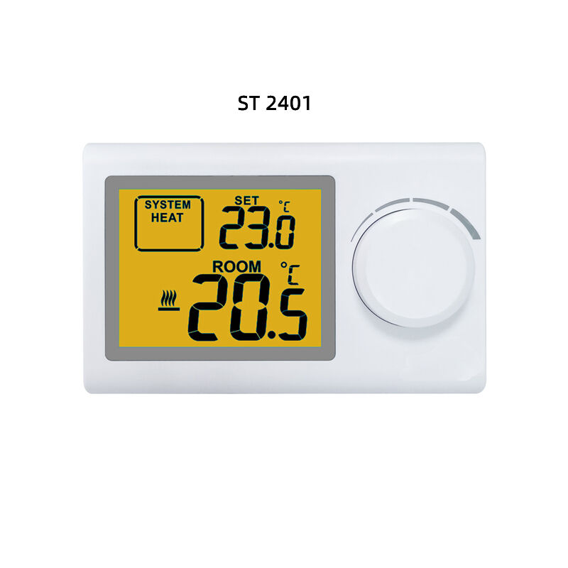 DC 2x AAA 1.5V Alkaline Battery Powered Boiler Room Thermostat Heat Cool Switch Temperature Control Ensuring Boiler Operation