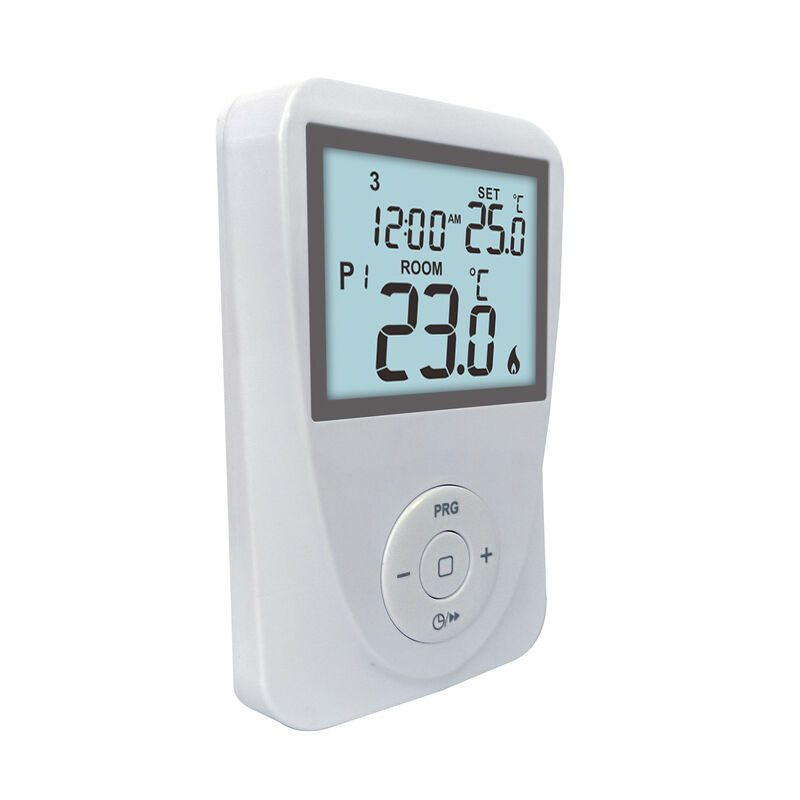 Temperature measurement accuracy ±1°C at 20°C Underfloor Heating Room Programmable Thermostat with Display Temperature Range 0°C 40°C in 0.1°C Increments and Standby Current Lighting Current ≤ 7mA