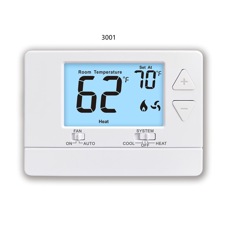 Белый не Programmable электронный термостат комнаты 24V с датчиком NTC