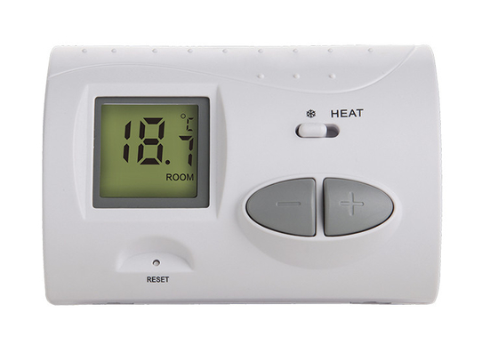 Жара и холодный электронный термостат комнаты с непредвиденным переключателем жары