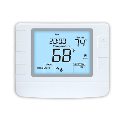 Топление и охлаждая Programmable термостата комнаты 24V цифров дисплея LCD регулировки управляемое в режиме меню