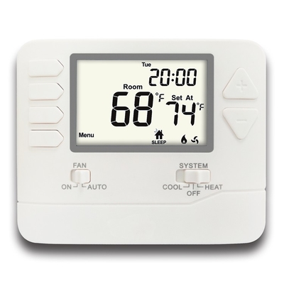 Riseem 2 Heat / 2 Cool 24V HVAC Программируемый комнатный термостат для системы отопления и охлаждения