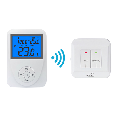 230V RF Heat/Cool Mode Switch Wireless Programmable Room Thermostat Для котлов, используемых в производстве электрооборудования