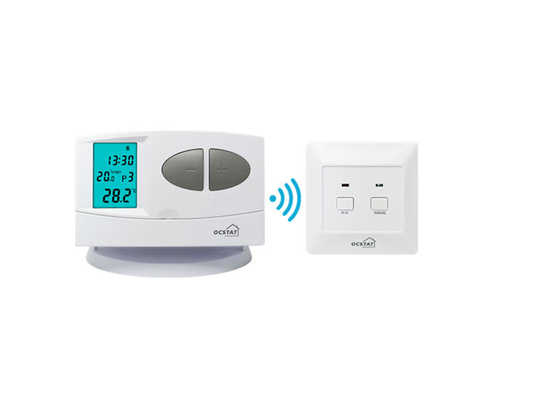 Riseem беспроводной кнопки нажатия LCD дисплей кондиционер управления отопления hvac RF 7 дней программируемый термостат для газового котла