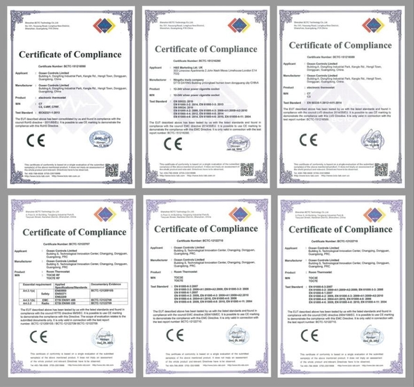 Китай Ocean Controls Limited Сертификаты